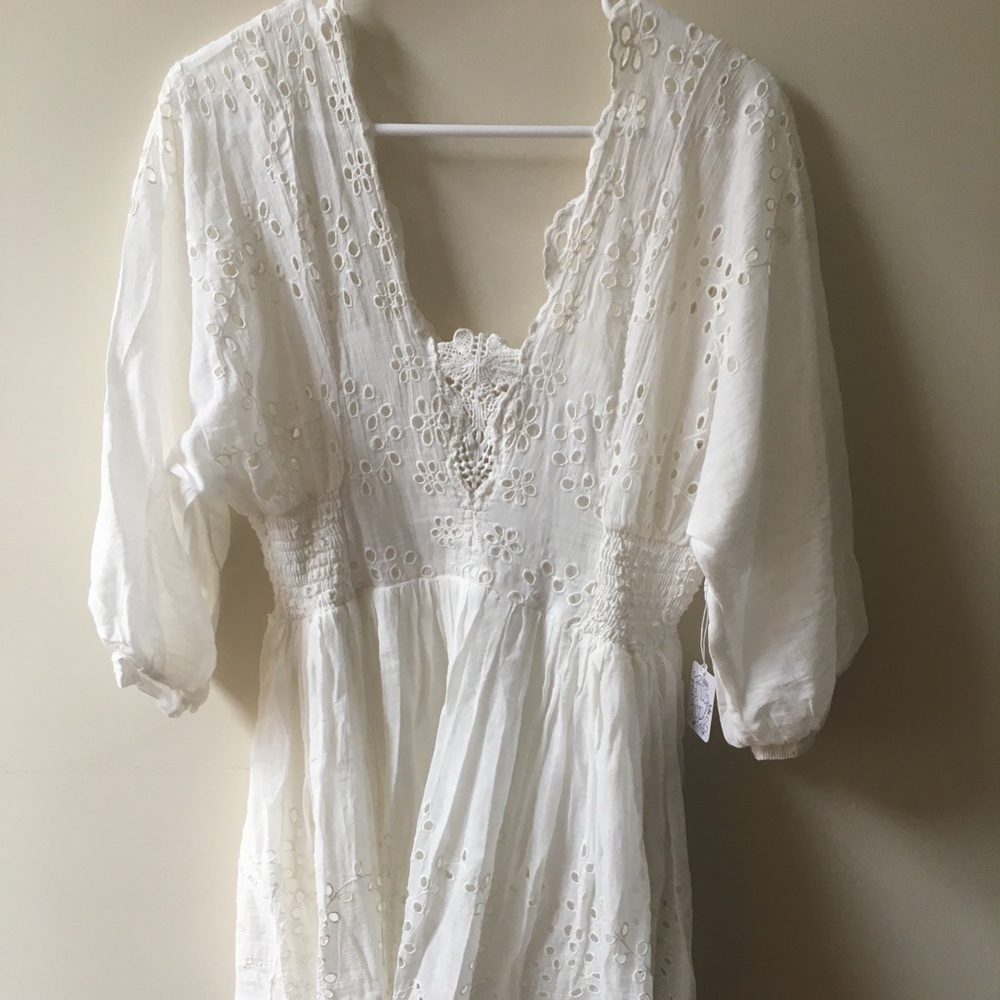 Free People - White eyelet dress